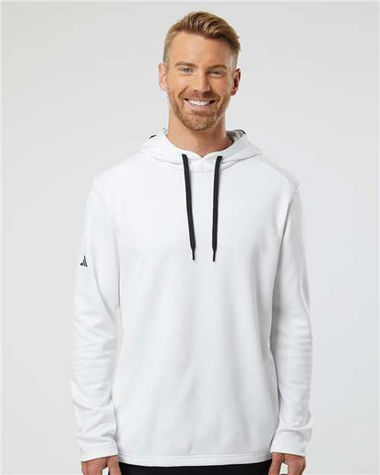 Adidas A530 Men's Textured Mixed Media Midweight Hooded Sweatshirt