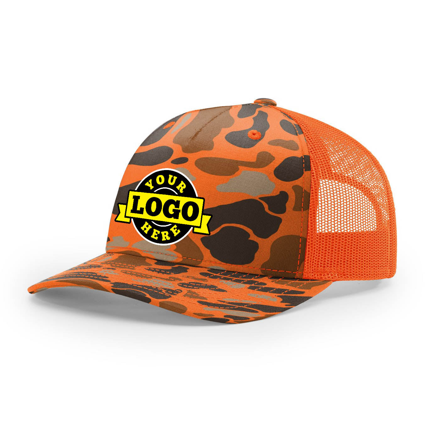 Custom Embroidered Richardson 112PFP Printed Five Panel Trucker