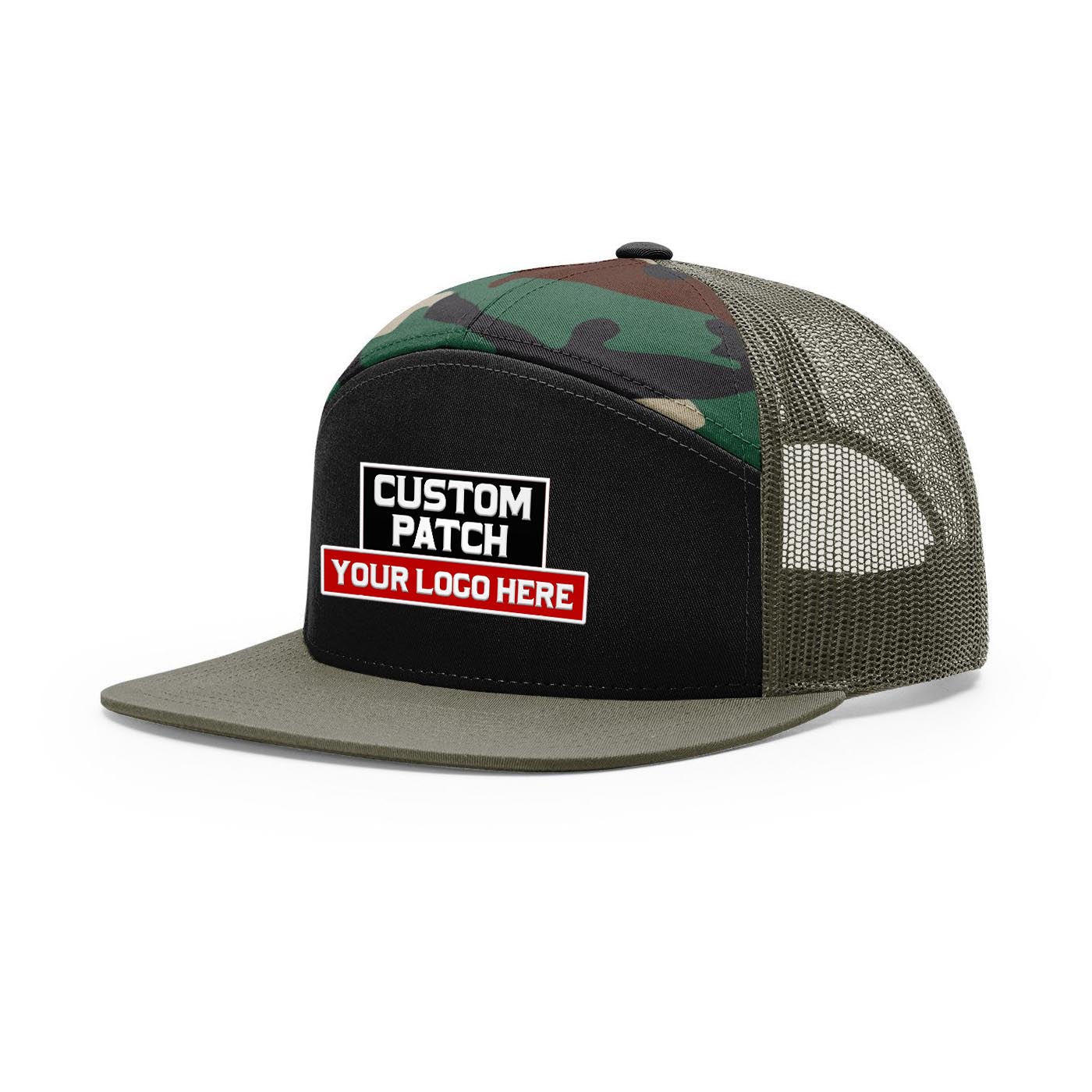 Custom Patch Richardson 168 7-Panel Trucker Hat