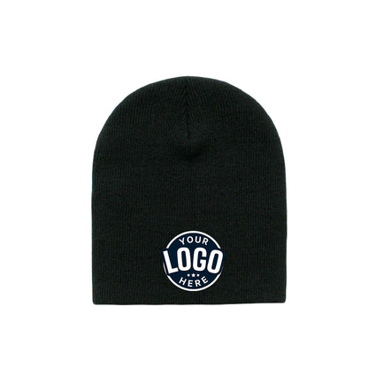 Custom Embroidered Decky 614 - Acrylic Short Beanie, Knit Cap - 614