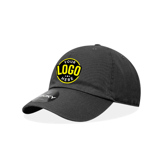 24 Hats Custom Logo Decky 205 Dad Hats Relaxed Caps Embroidered Package Deal