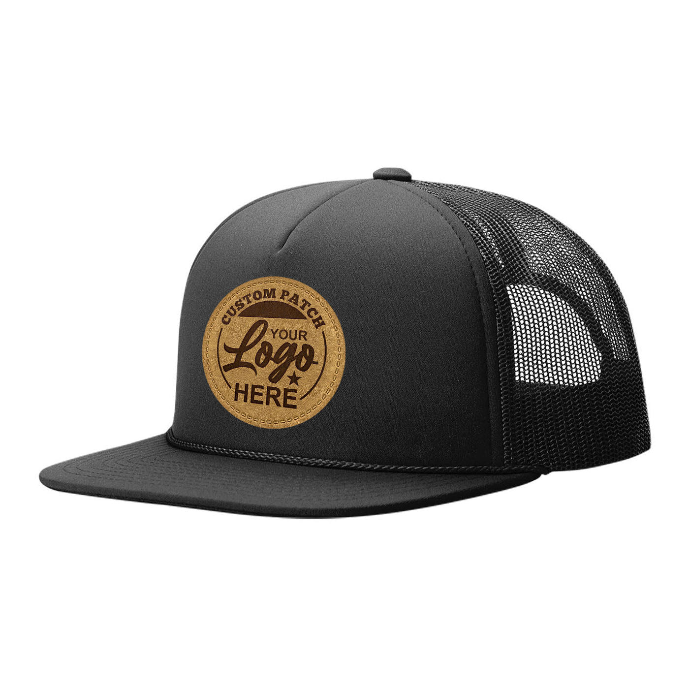 Custom Embroidered Richardson 113 Foamie Trucker Hat, Flat Bill