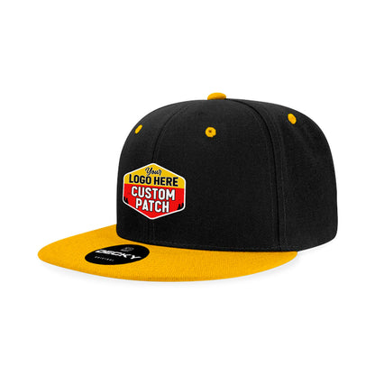 Custom Patch Decky 6020 High Profile 6 Panel Snapback, Flat Bill Hat