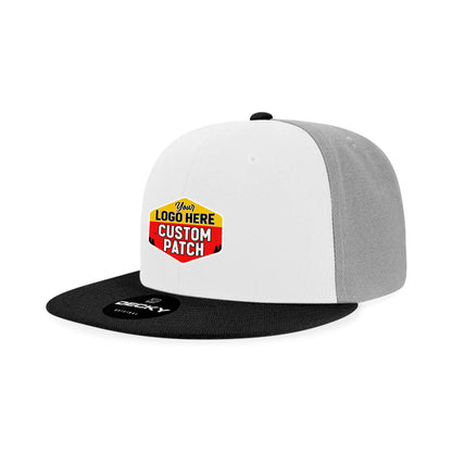 Custom Patch Decky 6020 High Profile 6 Panel Snapback, Flat Bill Hat