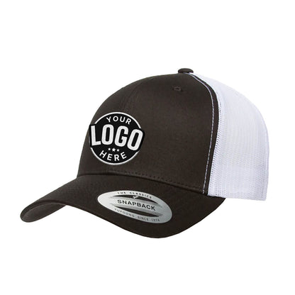 Custom Embroidered Yupoong 6606T Retro Trucker Hat, Mesh Back, 2-Tone Colors, YP Classics