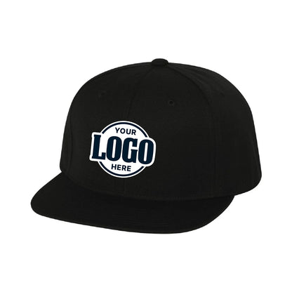 Custom Embroidered YP Classics, Yupoong 6089 - Premium Flat Bill, Snapback Cap, 6089M