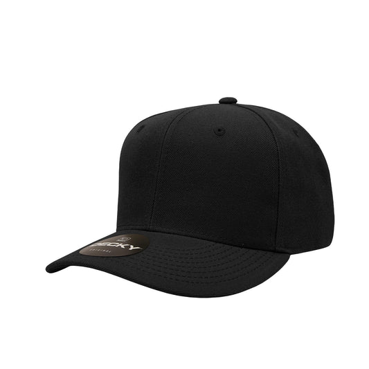 Decky 1015 6-Panel Mid Profile Structured Snapback Hat - Blank
