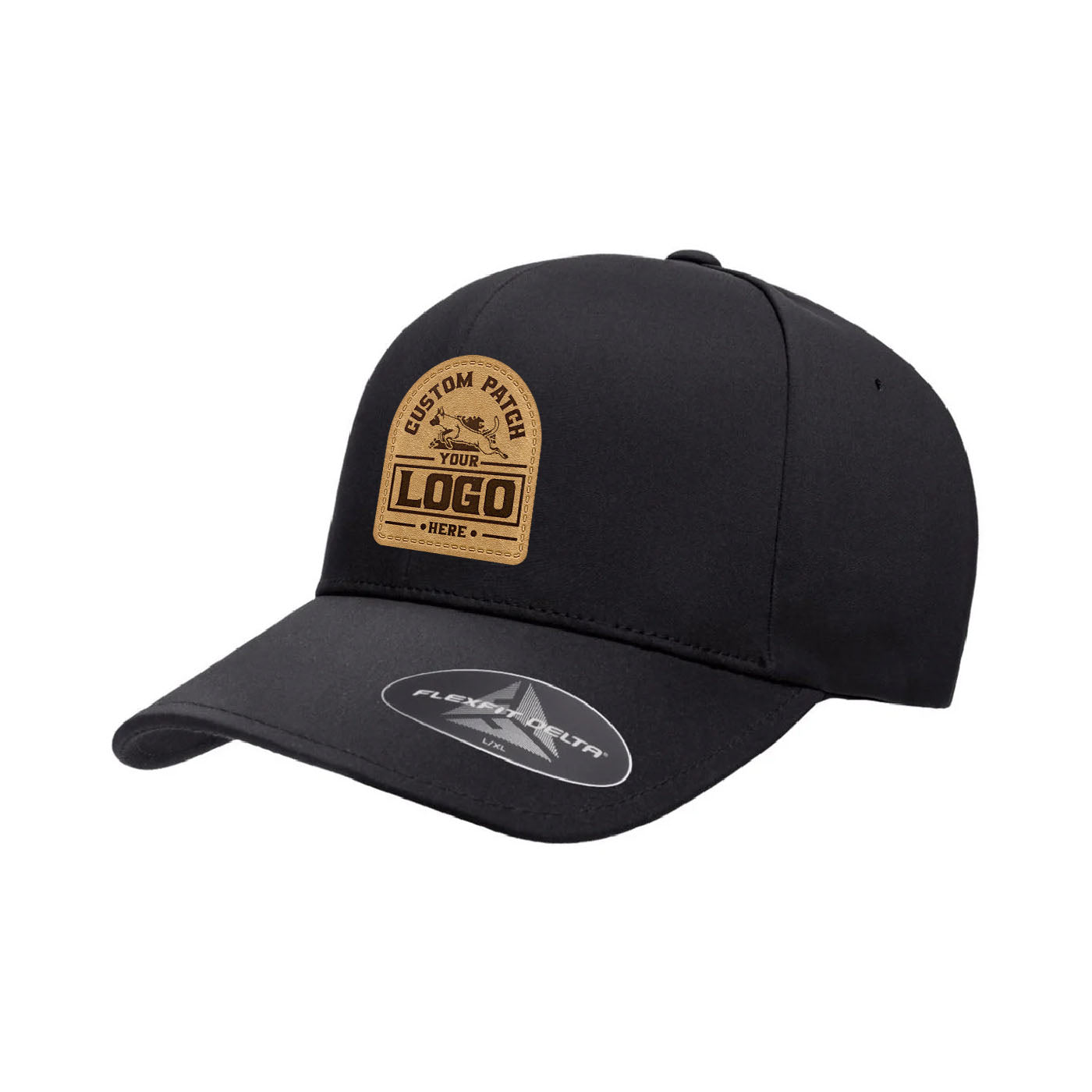 Flexfit Delta Tactical Hat - Seamless, Sweat Proof, Fitted Cap, Water Resistant, Black - View #12