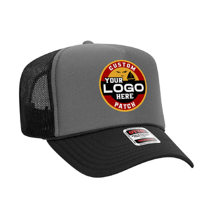 Custom Patch Otto 39-165 - 5 Panel High Crown Foam Trucker Hat Mesh Back Cap