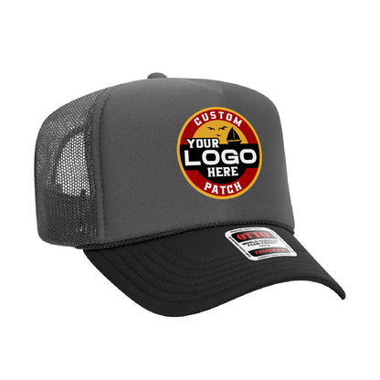 Custom Patch Otto 39-165 - 5 Panel High Crown Foam Trucker Hat Mesh Back Cap