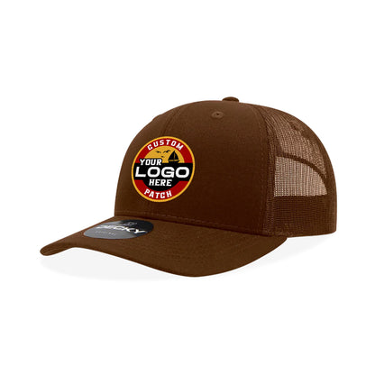 Custom Patch Decky 6021 Classic Trucker Hat, 6 Panel Mid Profile Trucker Cap
