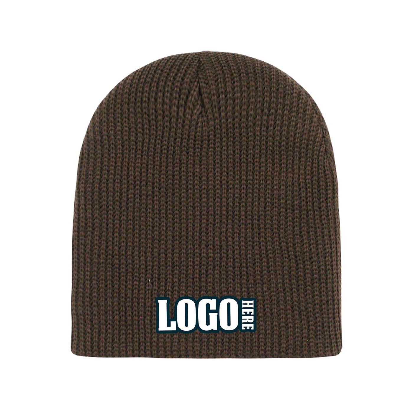 Custom Embroidered Decky 608 - GI Cuffless Watch Cap, Knit Beanie