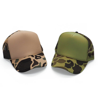 Nissun CPC Foam Trucker Hat Camo 5 Panel Camouflage Cap