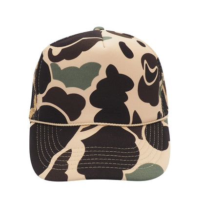 Nissun CSC CPC Camo Camouflage Foam Trucker Cap 5-Panel Trucker Hat