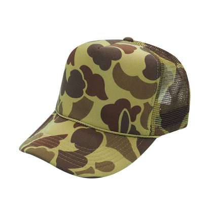 Nissun CSC Foam Trucker Camo Hat 5 Panel Camouflage Cap