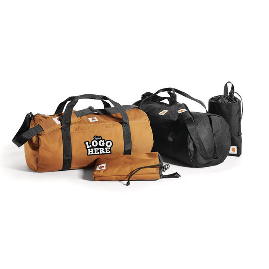 Custom Embroidered Carhartt CT89105112 Canvas Packable Duffel Bag with Pouch - Star Hats & Embroidery