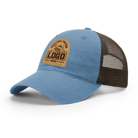 Custom Patch Richardson 111CO Garment Washed Trucker Cap - Closeout - Star Hats & Embroidery