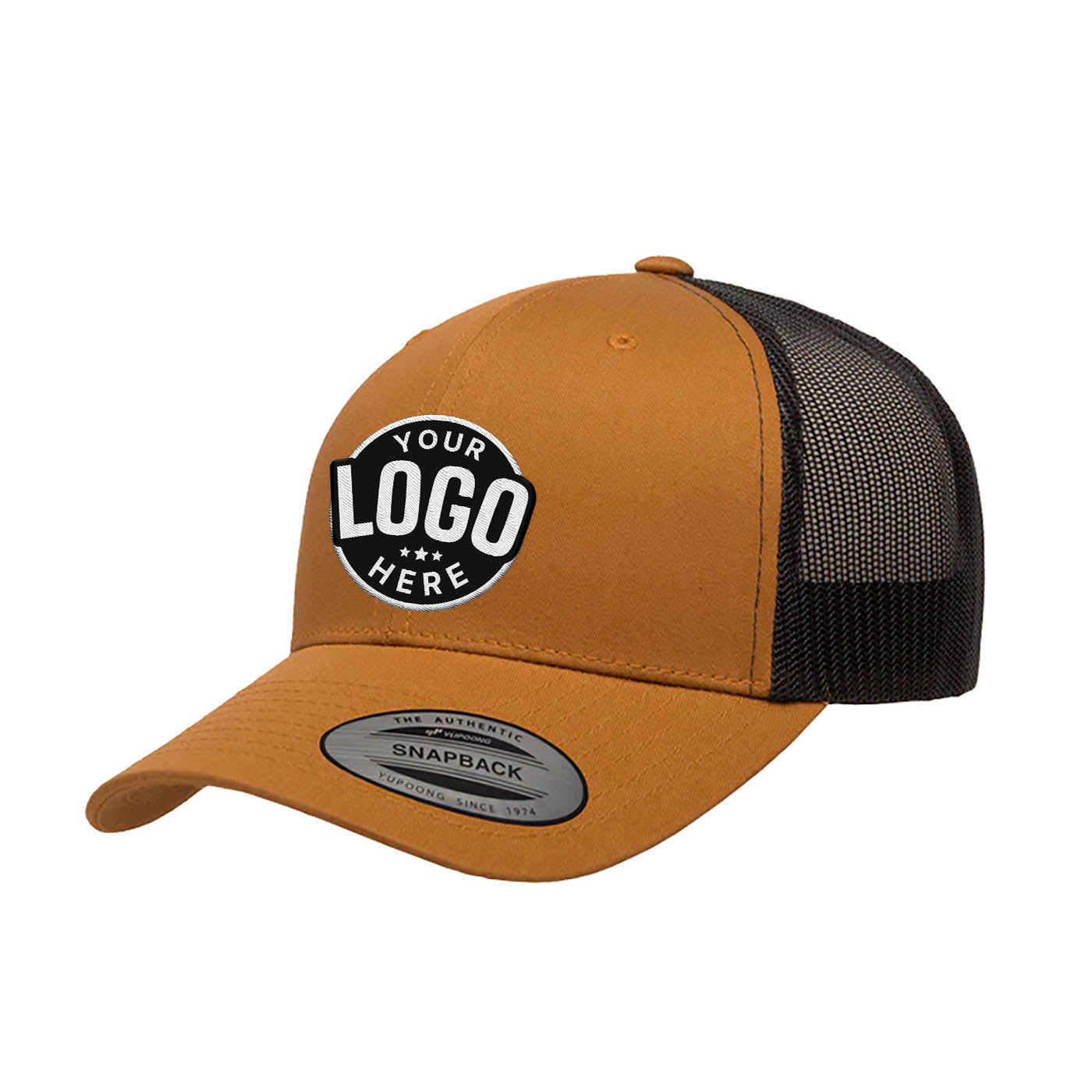 Custom Embroidered Yupoong 6606T Retro Trucker Hat, Mesh Back, 2-Tone Colors, YP Classics