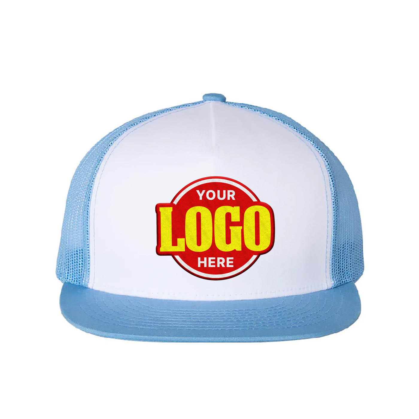 Custom Embroidered YP Classics, Yupoong 6006 - Flat Bill Trucker Cap