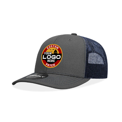 Custom Patch Decky 6031 - 6 Panel Mid Profile Structured Contra-Stitch Trucker Hat