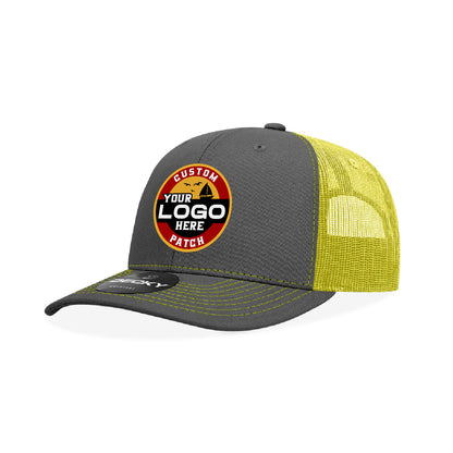 Custom Patch Decky 6031 - 6 Panel Mid Profile Structured Contra-Stitch Trucker Hat