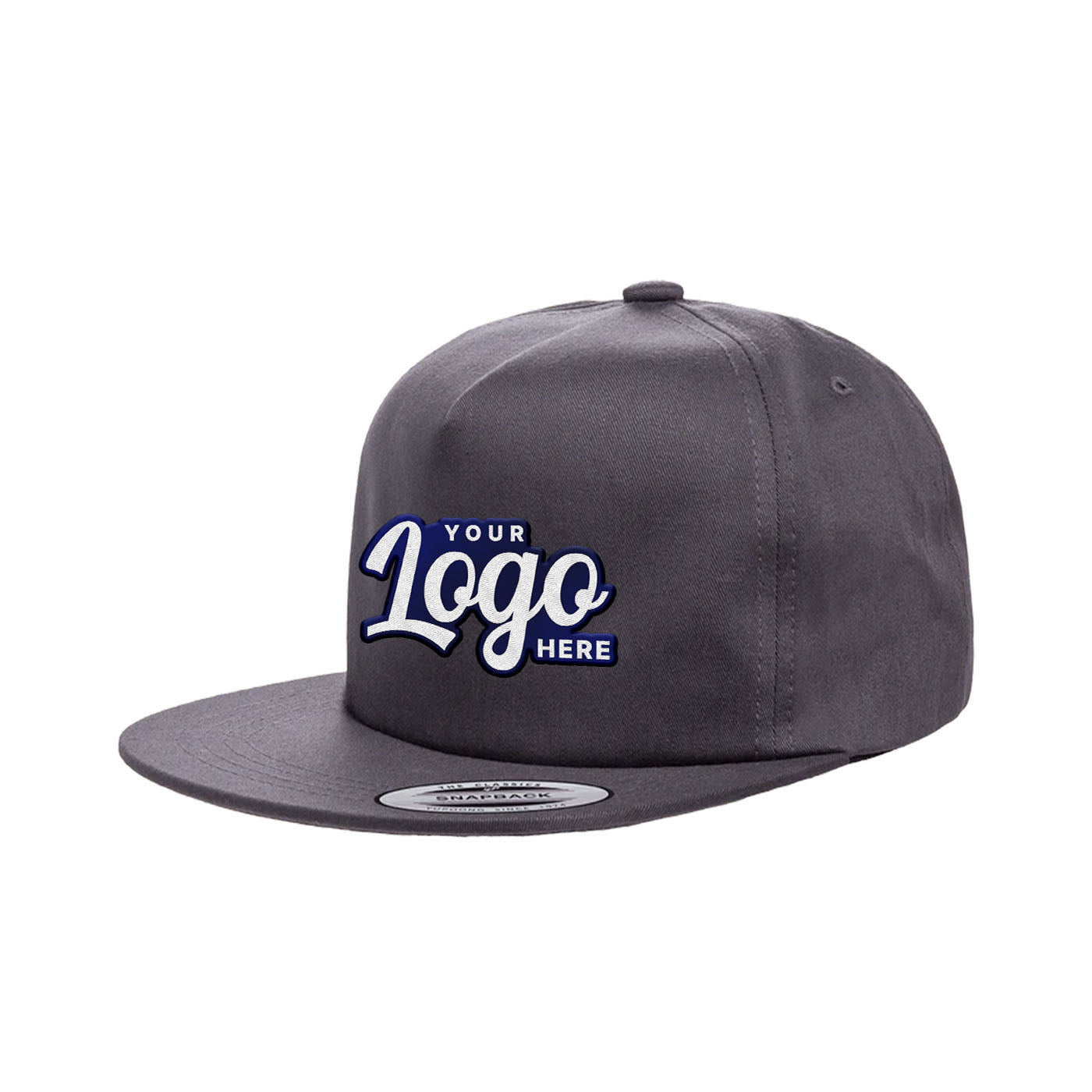 Custom Embroidered Yupoong 6502 Unstructured 5-Panel Snapback Hat