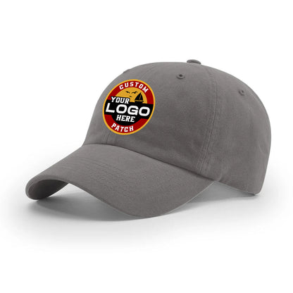 Custom Patch Richardson R55 Garment Washed Twill Dad Cap