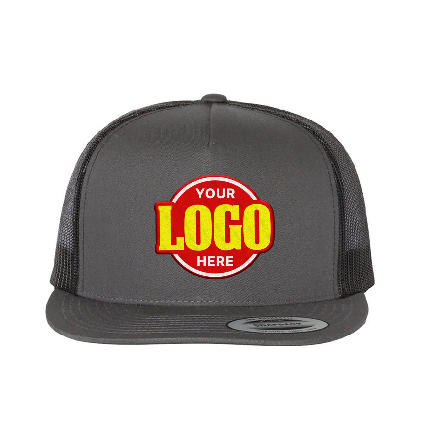 Custom Embroidered YP Classics, Yupoong 6006 - Flat Bill Trucker Cap