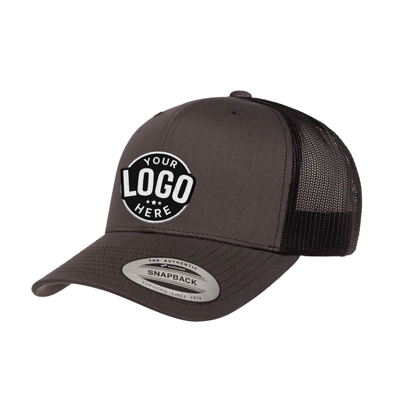 Custom Embroidered Yupoong 6606T Retro Trucker Hat, Mesh Back, 2-Tone Colors, YP Classics