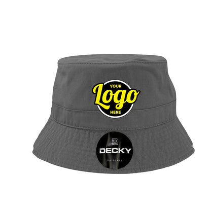 Custom Embroidered Decky 961 - Relaxed Polo Bucket Hat