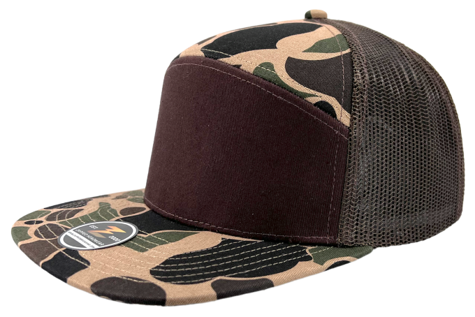 Zapped Headwear Cobra Flat Bill Cap Trucker Mesh Back