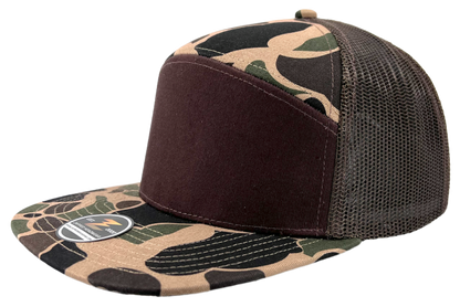 Zapped Headwear Cobra Flat Bill Cap Trucker Mesh Back