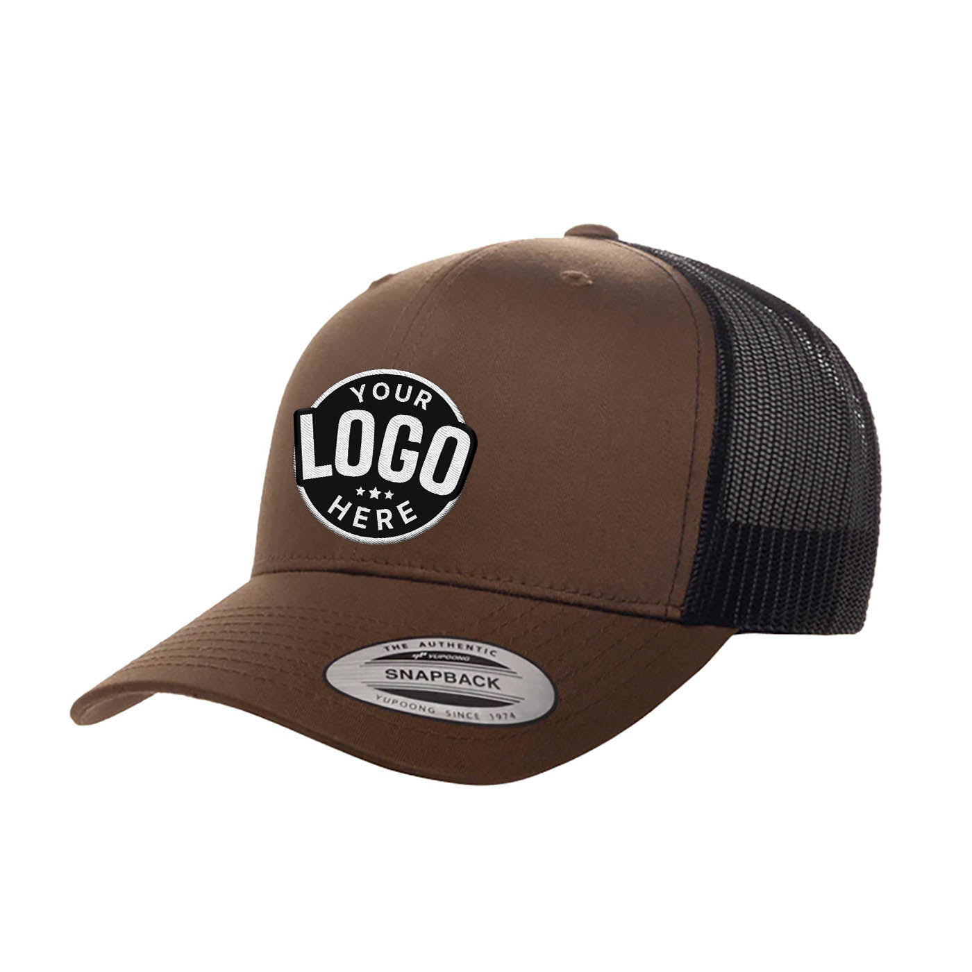 Custom Embroidered Yupoong 6606T Retro Trucker Hat, Mesh Back, 2-Tone Colors, YP Classics