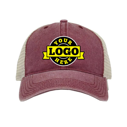 Custom Embroidered The Game GB460 Pigment-Dyed Trucker Cap