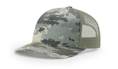 Richardson 112PFP Printed Five Panel Trucker Hat Camo Cap 112 PFP - Blank