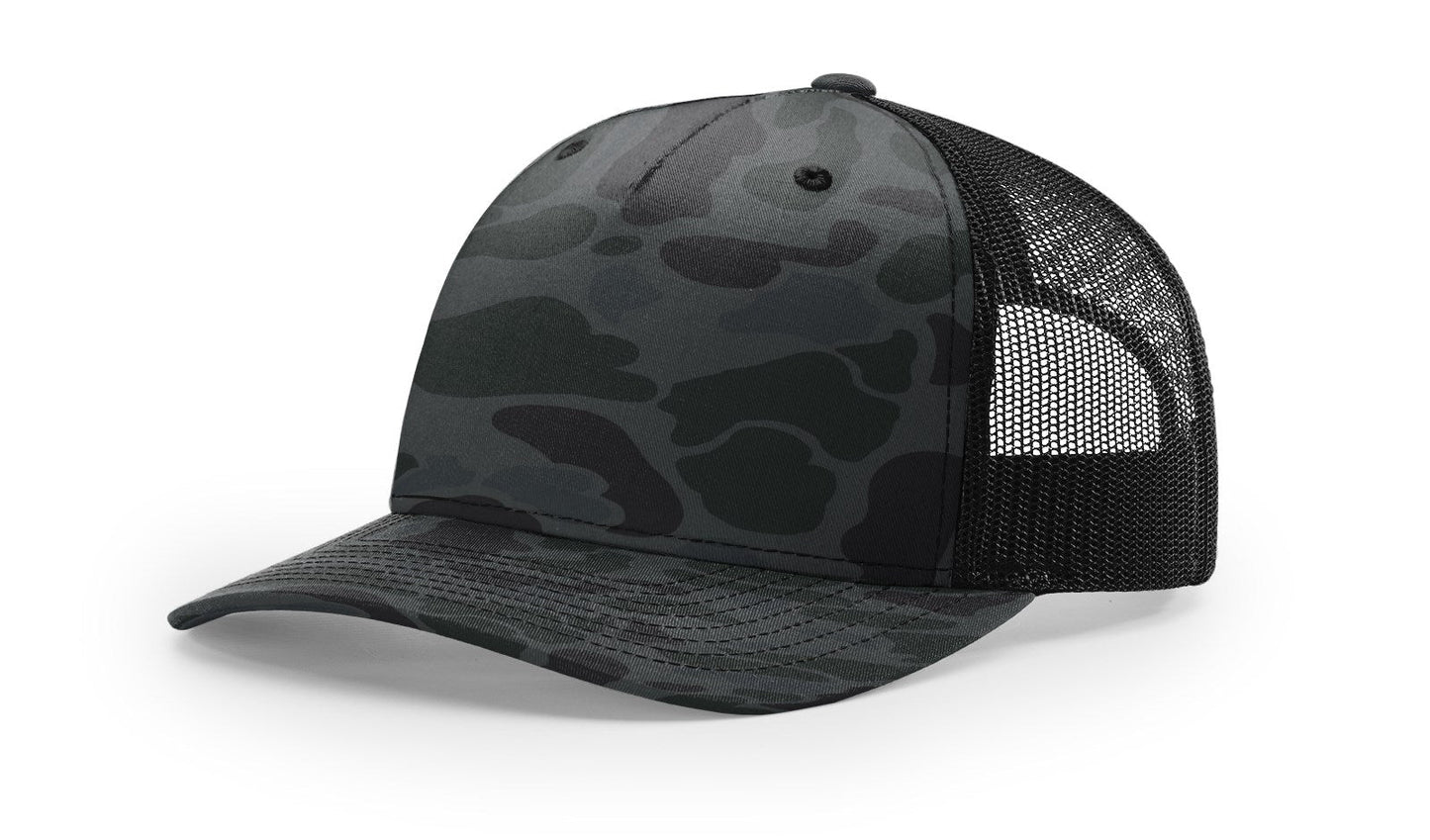 Richardson 112PFP Printed Five Panel Trucker Hat Camo Cap 112 PFP - Blank