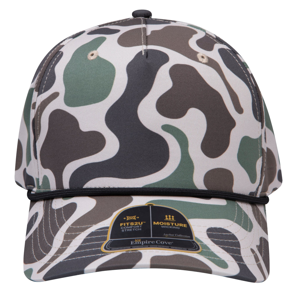 Empire Cove EC005 Camo Colors 5-Panel Performance Rope Hat