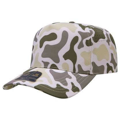 Empire Cove EC012 Camo Colors 5 Panel Performance Laser Perforated Hat