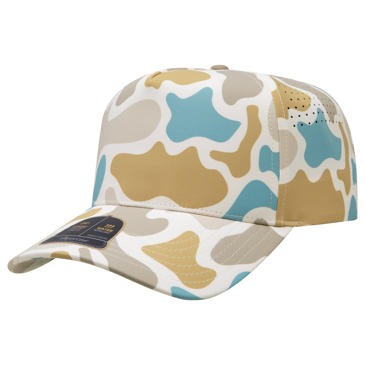 Empire Cove EC012 Camo Colors 5 Panel Performance Laser Perforated Hat