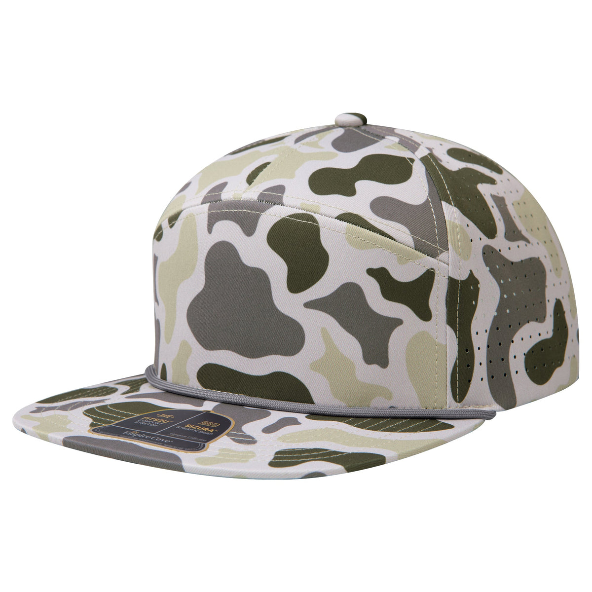 Empire Cove EC013 Camo Colors 7 Panel Performance Laser Perforated Rope Hat