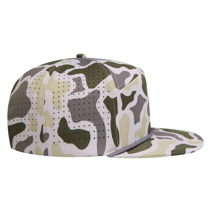 Empire Cove EC013 Camo Colors 7 Panel Performance Laser Perforated Rope Hat