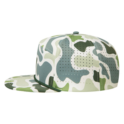 Empire Cove EC013 Camo Colors 7 Panel Performance Laser Perforated Rope Hat