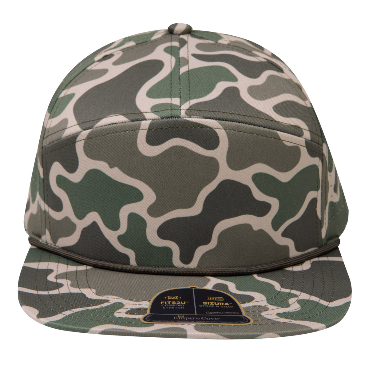 Empire Cove EC013 Camo Colors 7 Panel Performance Laser Perforated Rope Hat