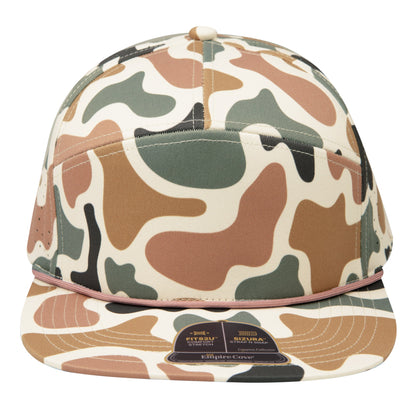 Empire Cove EC013 Camo Colors 7 Panel Performance Laser Perforated Rope Hat