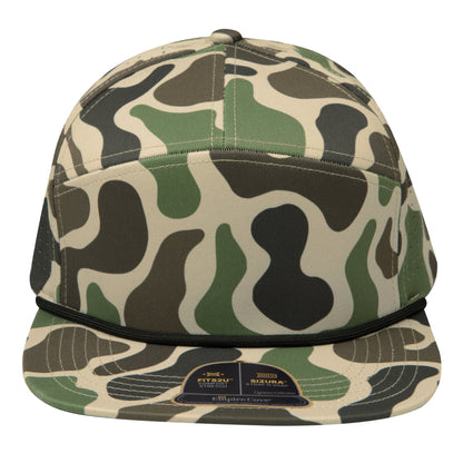 Empire Cove EC013 Camo Colors 7 Panel Performance Laser Perforated Rope Hat