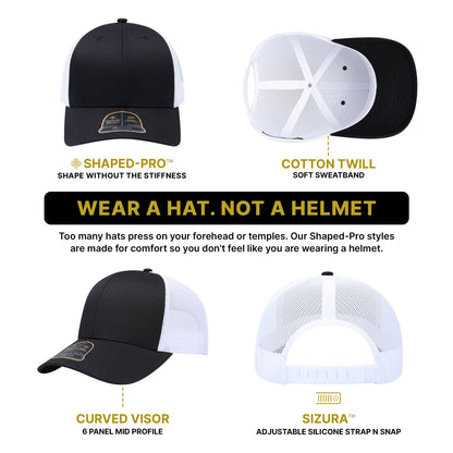Empire Cove EC001 Shaped-Pro 6 Panel Trucker Hat