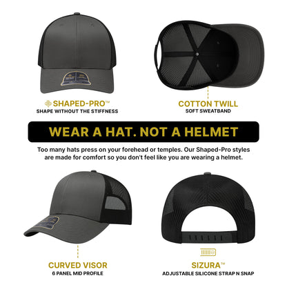 Empire Cove Shaped-Pro 6 Panel Trucker Hat EC001 - Sample