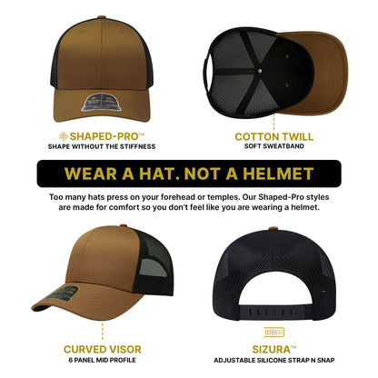 Empire Cove EC001 Shaped-Pro 6 Panel Trucker Hat