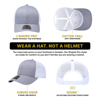 Empire Cove EC001 Shaped-Pro 6 Panel Trucker Hat