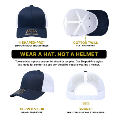 Empire Cove EC001 Shaped-Pro 6 Panel Trucker Hat